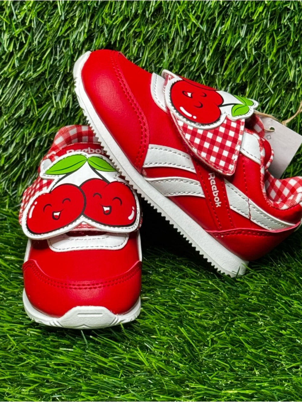Size 6.5K - Reebok Kids Toddler Strawberries White  Red Baby Sneakers 100209555